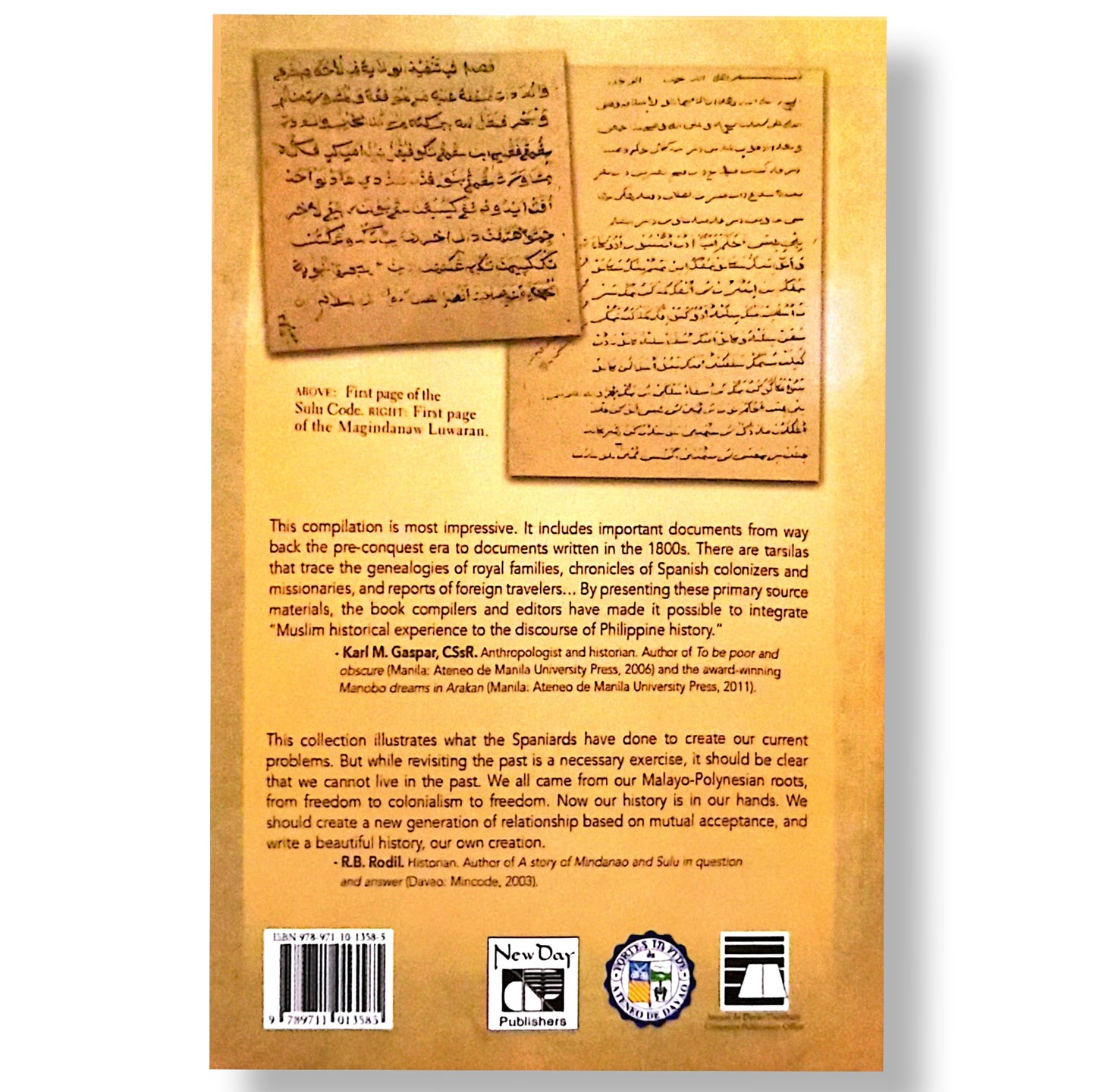 Mindanao Muslim History: Documentary Sources from the Advent of Islam to the 1800s, Compiled and Edited by John Harvey D. Gamas, Mansoor L. Limba, et. al