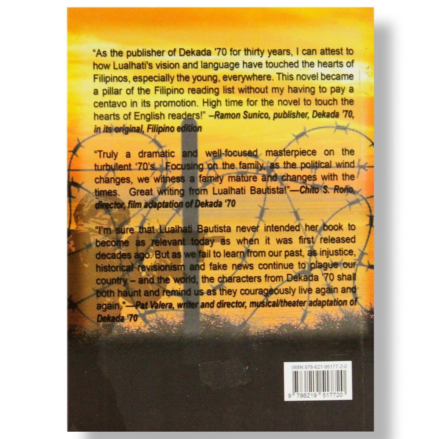 The 70's (Dekada '70, English edition by Lualhati Bautists, Translated by Clarisse B. de Jesus